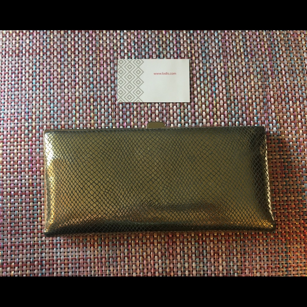 Lodis Gold Large Framed Ballet Wallet
